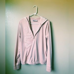 Fila Pink Velvet Hoodie